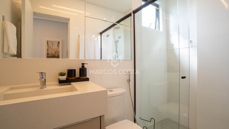 Apartamento com 2 suítes na praia de Canto Grande (AL07)