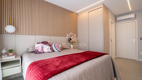 Apartamento com 2 suítes na praia de Canto Grande (AL07)