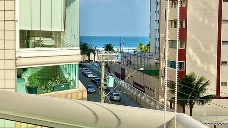 G024 - Vista mar| Suíte |Churrasqueira| Wi-Fi e AC