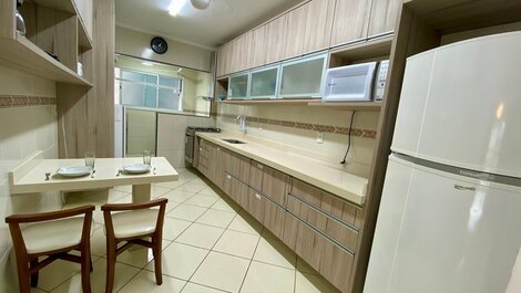 G024 - Vista mar| Suíte |Churrasqueira| Wi-Fi e AC