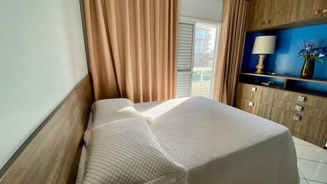 G024 - Vista mar| Suíte |Churrasqueira| Wi-Fi e AC