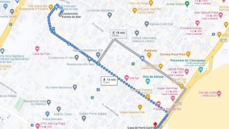 Apartamento a 900m de la playa con aire acondicionado.