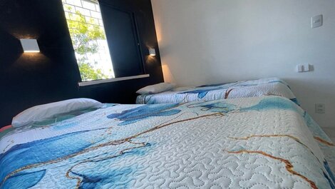 Apartamento a 900m de la playa con aire acondicionado.