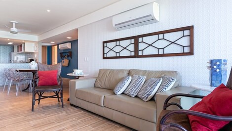 Flat beira-mar no Polinésia | Muro Alto - PE