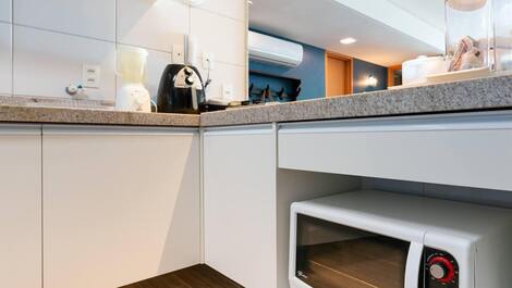 Flat beira-mar no Polinésia | Muro Alto - PE