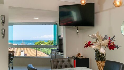 Hermoso apartamento con Vista al Mar para hasta 9 personas en Bombinhas SC