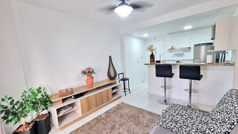 Sala de estar do apartamento