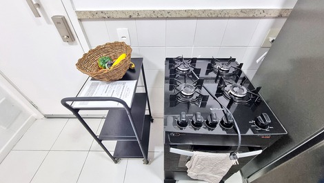 Fogão do apartamento