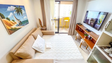 Ap-hotel com vista para o mar, em frente a praia de Ponta Negra 🏖️