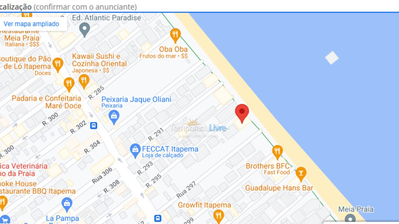 Apartamento para aluguel de temporada em Itapema (Meia Praia)