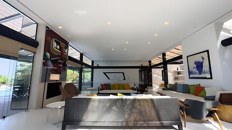 Mansão de luxo para alugar em são conrado com piscina