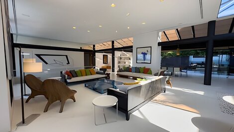 Mansão de luxo para alugar em são conrado com piscina