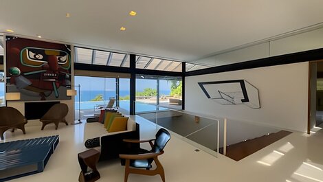 Mansão de luxo para alugar em são conrado com piscina