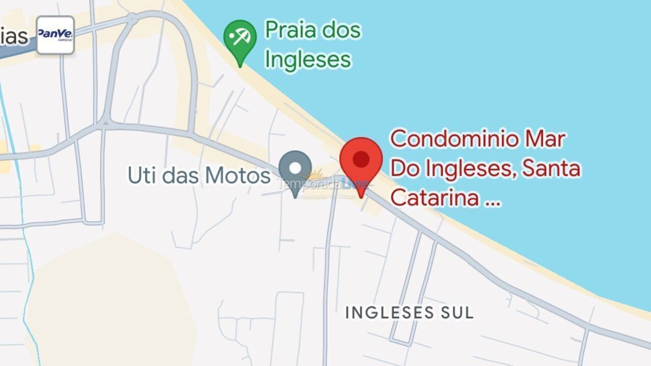 Apartamento para alquiler de vacaciones em Florianopolis (Praia dos Ingleses)