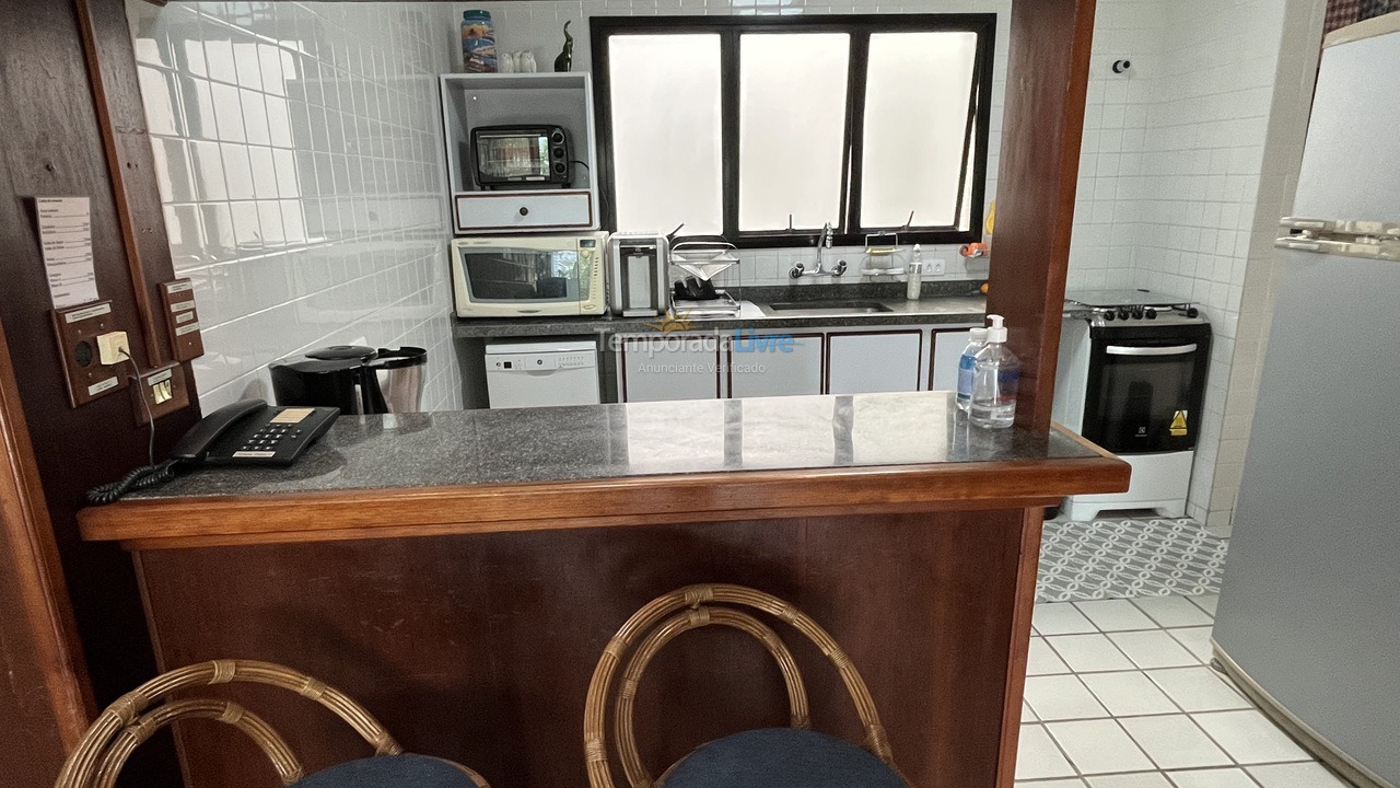 Apartamento para aluguel de temporada em Bertioga (Riviera de São Lourenço)