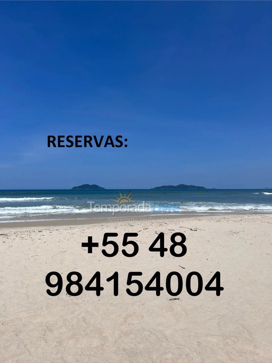 Apartment for vacation rental in Governador Celso Ramos (Praia de Palmas)