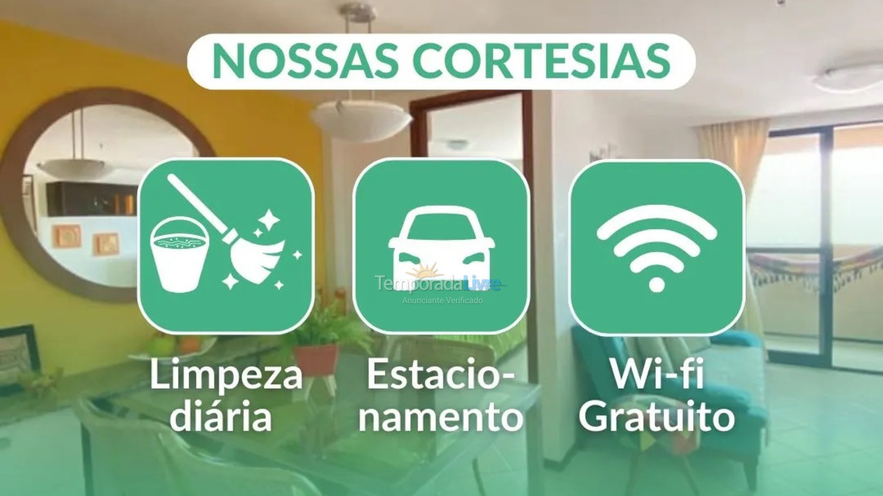 Apartamento para aluguel de temporada em Natal (Rn Praia de Ponta Negra)