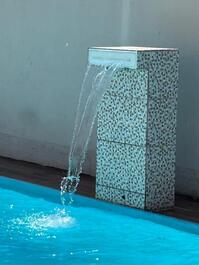 Queda d'água piscina