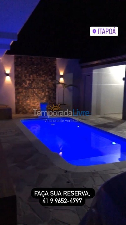 Casa para alquiler de vacaciones em Itapoá (Balneário Cambiju)