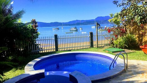 Pé no Paraíso - e na areia, 4 suítes, Piscina c/vista mar, churr,...