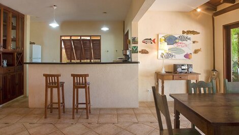 Pé no Paraíso - e na areia, 4 suítes, Piscina c/vista mar, churr,...