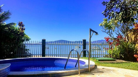 Pé no Paraíso - e na areia, 4 suítes, Piscina c/vista mar, churr,...