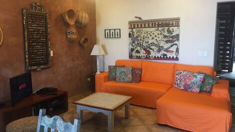 Pé no Paraíso - e na areia, 4 suítes, Piscina c/vista mar, churr,...