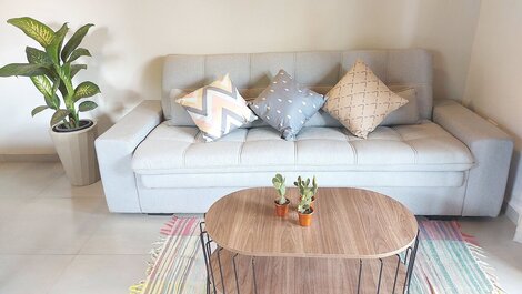 New Flat with Pool, 50m from the beach, barbecue