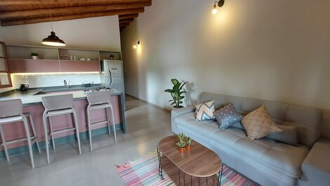New Flat with Pool, 50m from the beach, barbecue