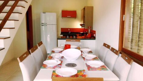 Refugio con Piscina Roja - 3 Suites, Barbacoa y Playa