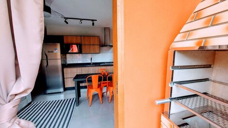 Cedro - Flat recém inaugurado, 50mts da Praia, Churr, Piscina, WiFi...