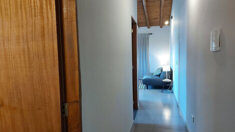 Cepilho - Flat com cozinha, 50mts da Praia, Churr, Piscina, WiFi...