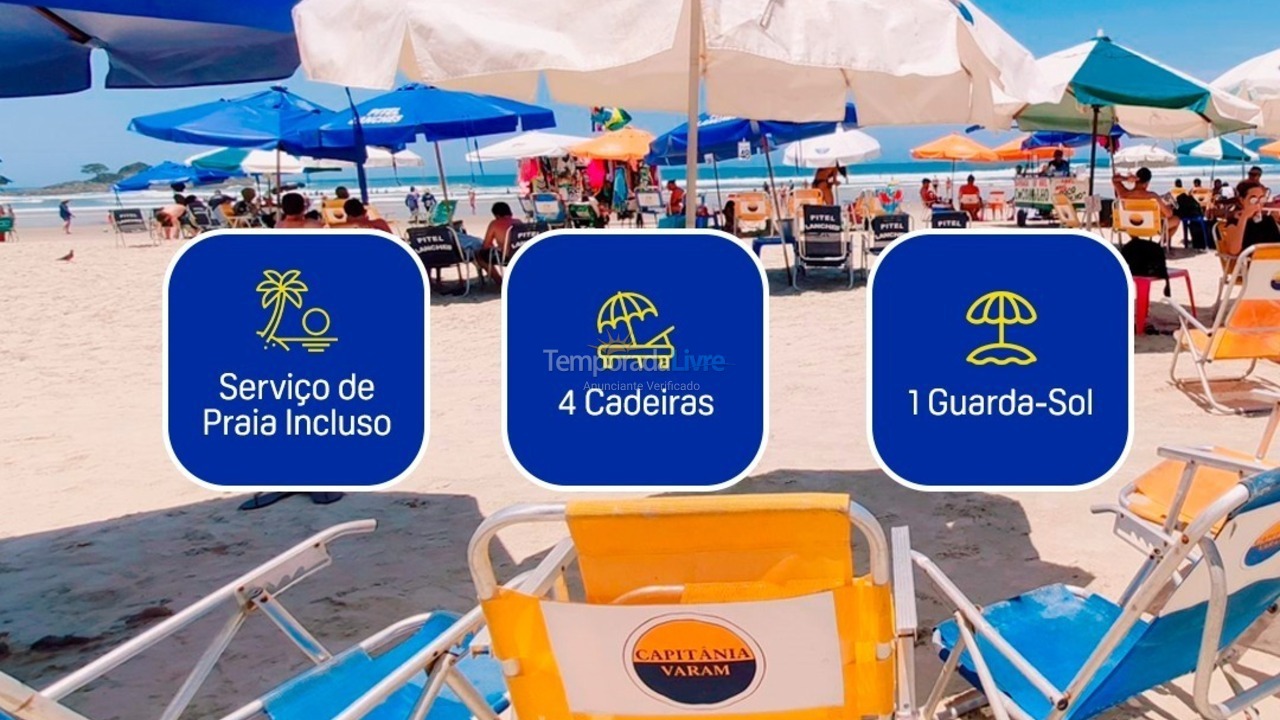 Apartamento para alquiler de vacaciones em Guarujá (Pitangueiras)