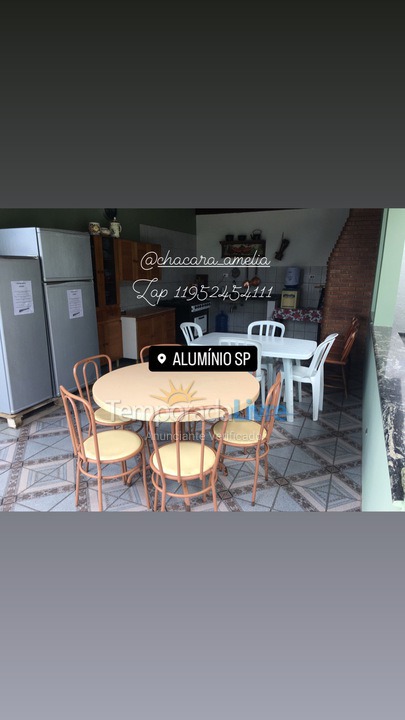 Ranch for vacation rental in Alumínio (Condomínio Figueiras I)