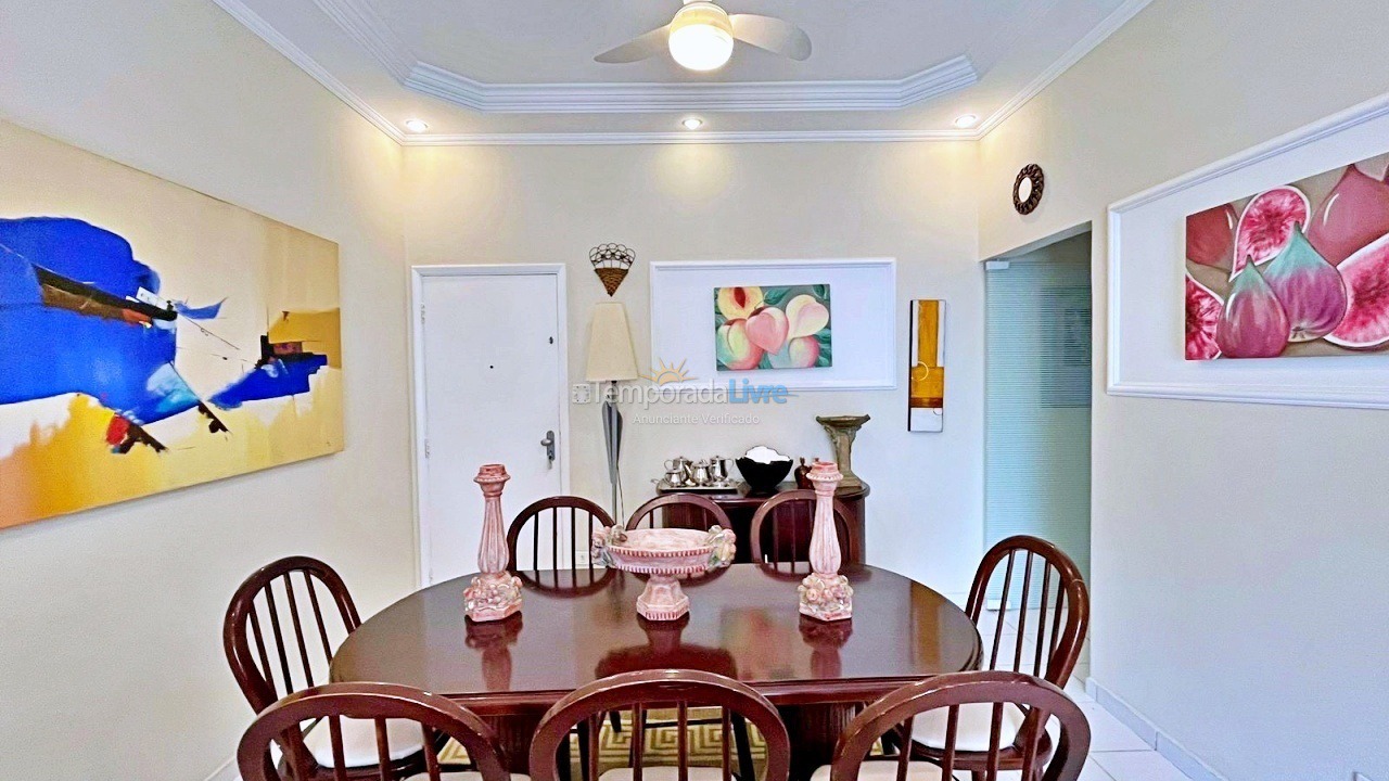 Apartamento para aluguel de temporada em Guarujá (Pitangueiras)