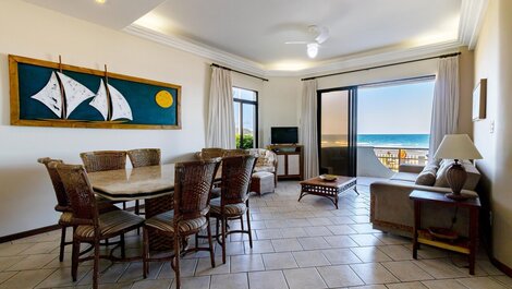 Maravilhoso triplex beira mar para aluguel Bombas