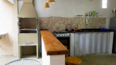 Cozinha com churrasqueira