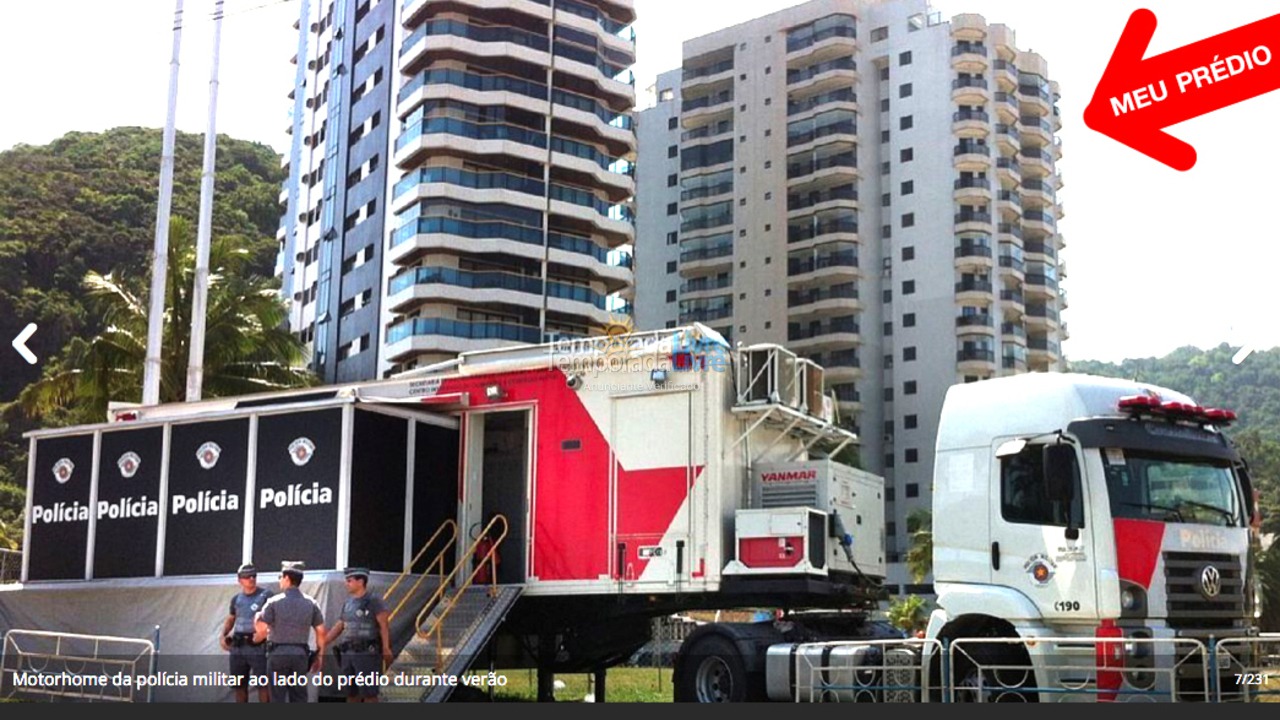 Apartment for vacation rental in Guarujá (Enseada)