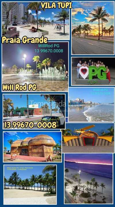 Apartamento para alquiler de vacaciones em Praia Grande (Vila Tupi)