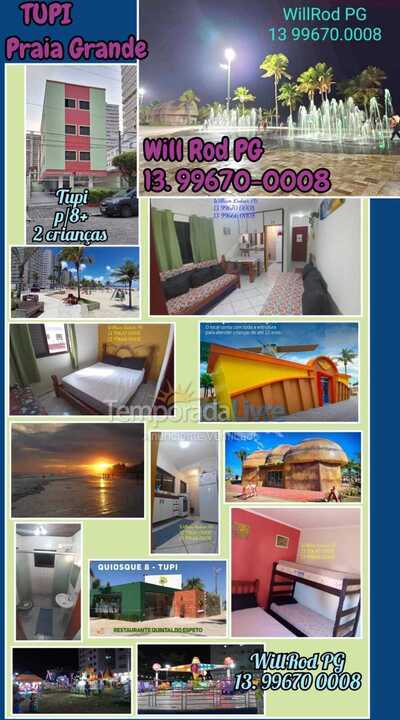 Apartamento para alquiler de vacaciones em Praia Grande (Vila Tupi)