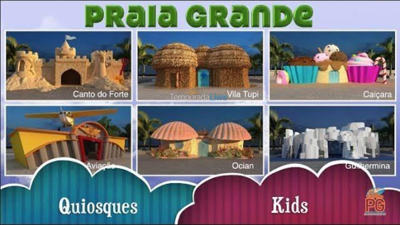 Apartamento para alquiler de vacaciones em Praia Grande (Vila Tupi)