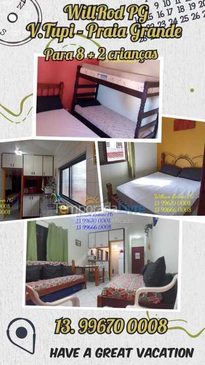 Apartamento para alquiler de vacaciones em Praia Grande (Vila Tupi)
