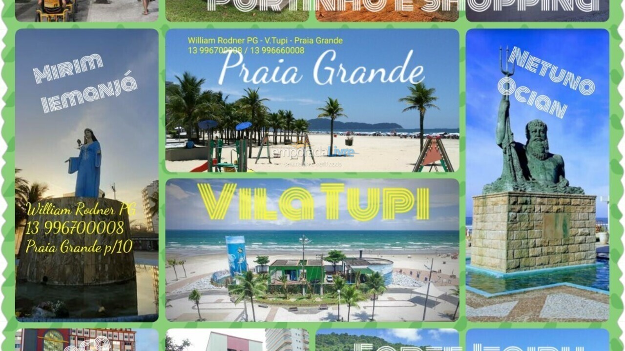 Apartamento para alquiler de vacaciones em Praia Grande (Vila Tupi)