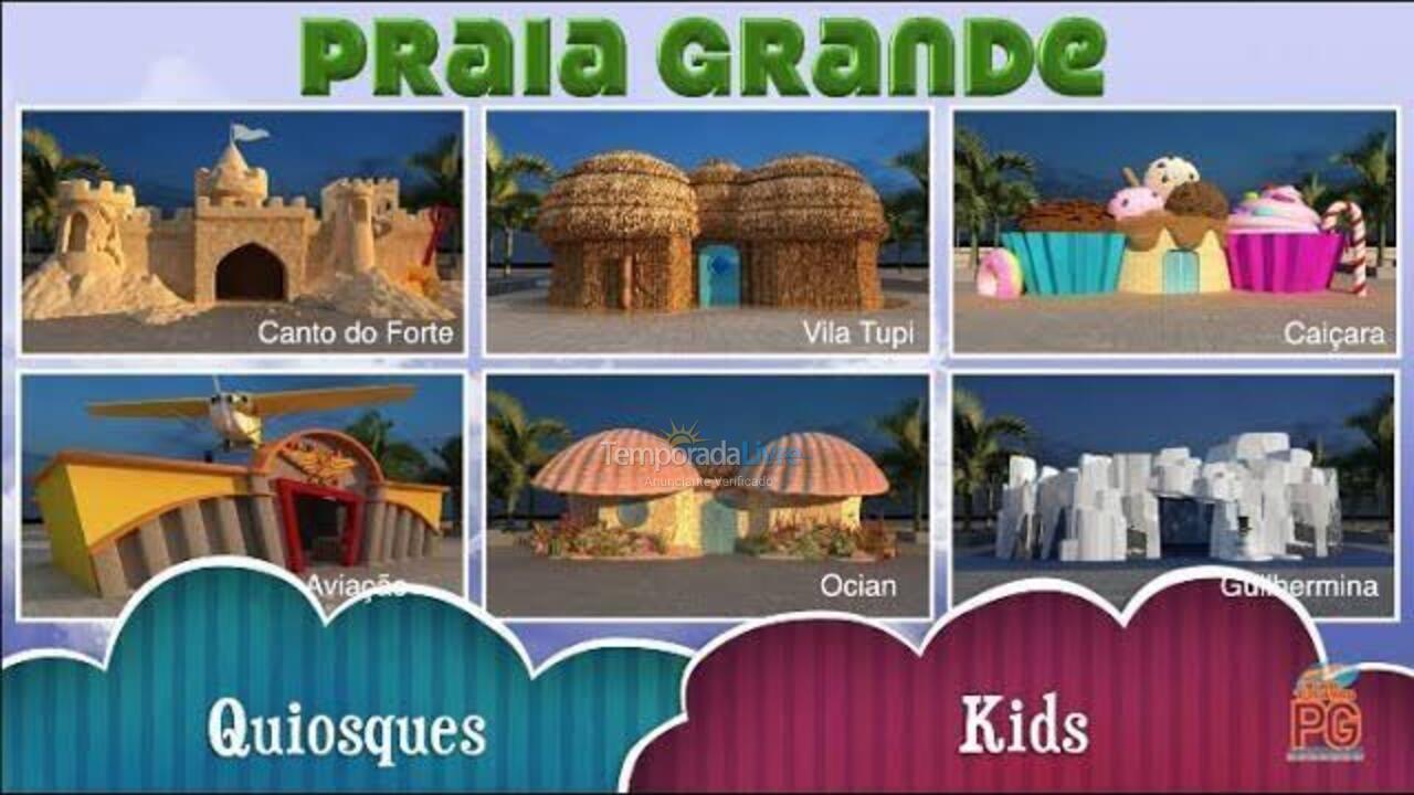 Apartamento para alquiler de vacaciones em Praia Grande (Vila Tupi)