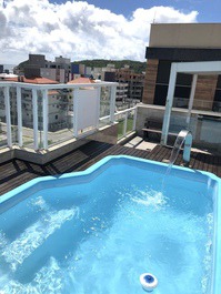 Cobertura de piscina 3 suites! vista a la playa