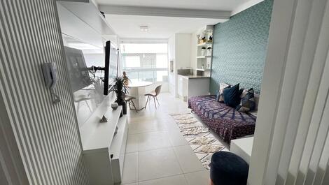 Apartamento nuevo a 80 metros del mar Condominio completo de ocio.