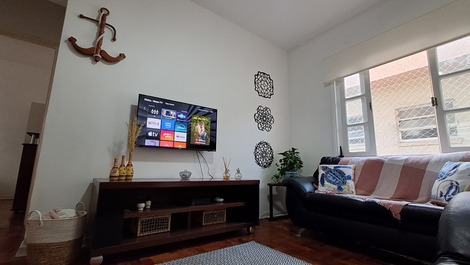 Apartamento familiar a três minutos da praia de pitangueiras