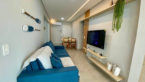 A178 - Conforto e Vista Mar | Churrasqueira | Suíte e Ar Condicionado