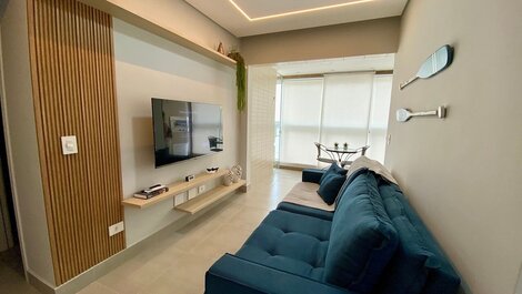 A178 - Conforto e Vista Mar | Churrasqueira | Suíte e Ar Condicionado