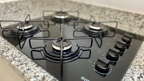 A178 - Conforto e Vista Mar | Churrasqueira | Suíte e Ar Condicionado